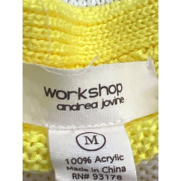 Work Shop Women Color Block Open Front Cadigan Size M - Picture 7 of 8
